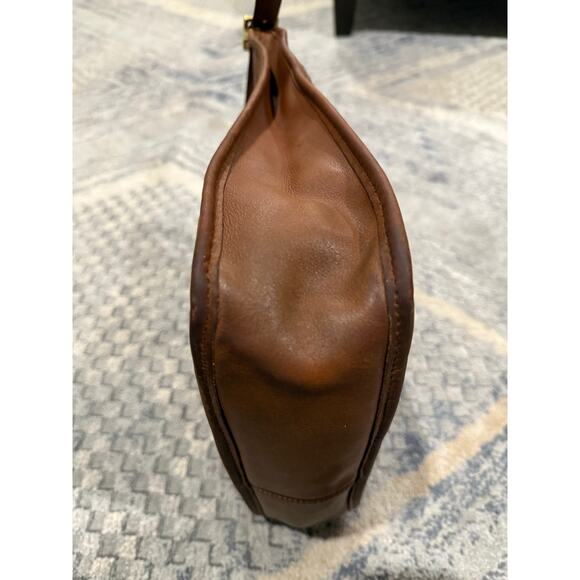 Vintage COACH Andrea Slim Shoulder Bag 9073 Hand Bag Purse Brown Leather Patina - Picture 8 of 16